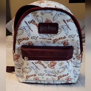 Bioworld Burgundy Backpack with White Details